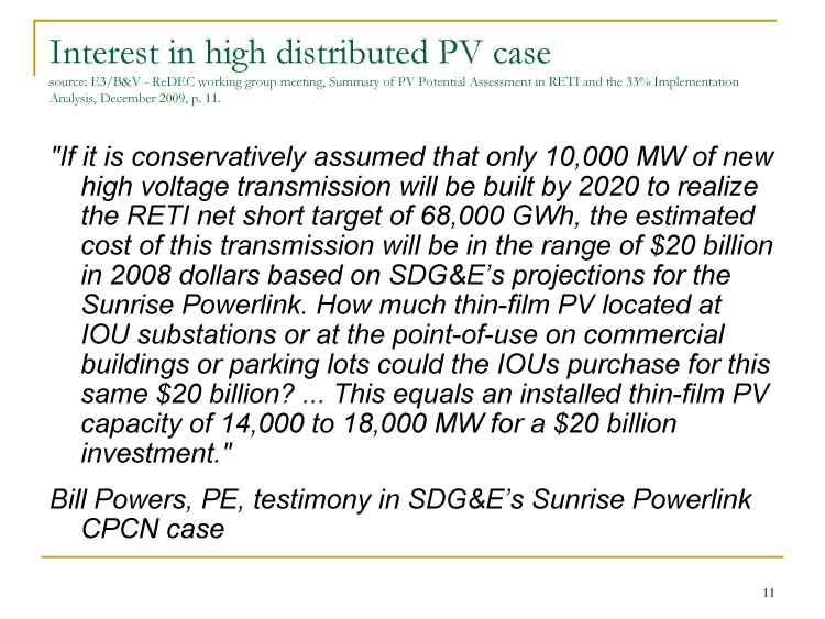 Distributed Solar is Low Cost, Slide 11