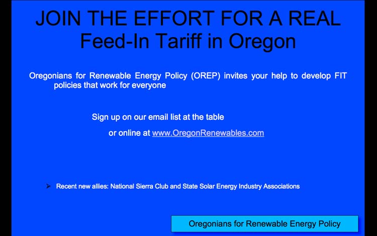 The New Oregon Feed In Tarriff, Slide 18