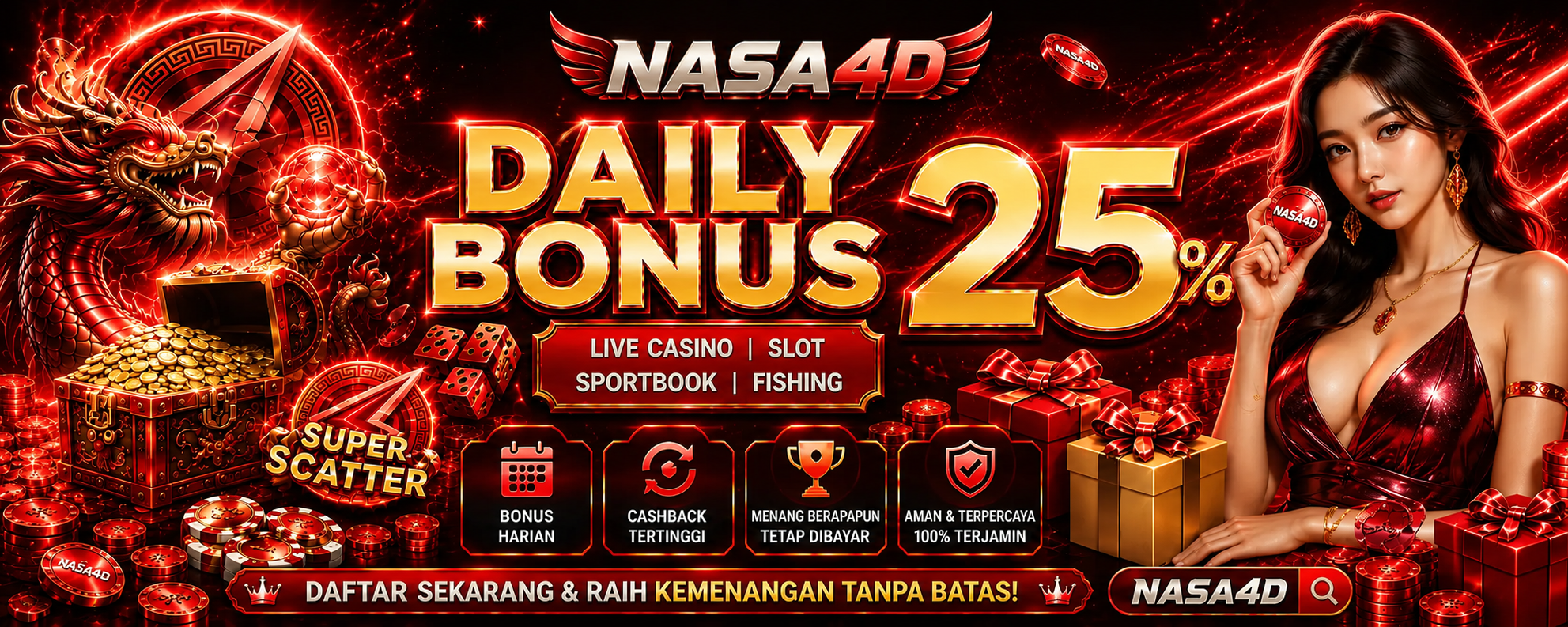 Daily Bonus 25%